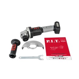 P.I.T. Угловая шлифмашина аккумуляторная бесщеточная PWS20H-125A SOLO (без АКБ и ЗУ)