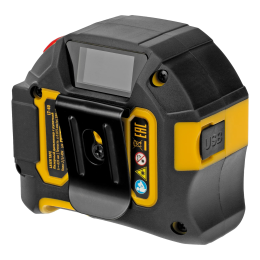 Denzel Лазерный дальномер с рулеткой LT-40, 5м x 19 мм, дальномер 40м, автомат. фиксация 38020