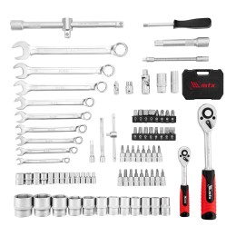 Matrix Набор инструментов, 1/2", 1/4", пластиковый кейс, 82 предмета 13563