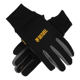 Denzel Перчатки универсальные, двойные, работа с сенсорным экраном, вязаная манжета, размер 8 68092