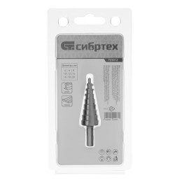 Сибртех Сверло ступенчатое по металлу 4-6-8-10-12-14-16-18-20 мм, 723012