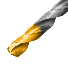 Denzel Набор сверл по металлу, 1-10 мм, Р6М5-TiN, Golden Tip, 19 шт 723003