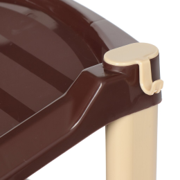 DD STYLE Полка для обуви СТИЛЬ ЗИГЗАГ 9 полок 0807 коричнево-бежевый