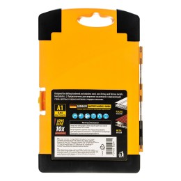 Denzel Набор сверл по металлу, 1,5-6,5мм, Р6М5К8-TiN, Golden Tip, 13 шт 723006