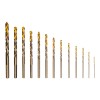 Набор сверл по металлу, 1,5-6,5мм, Р6М5К8-TiN, Golden Tip, 13 шт Denzel 723006