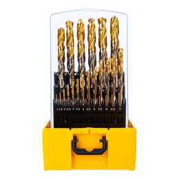 Denzel Набор сверл по металлу, 1-13 мм, Р6М5К8-TiN, Golden Tip, 25 шт 723010