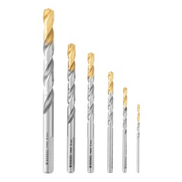 Denzel Набор сверл по металлу, 2-8мм, Р6М5-TiN, Golden Tip, 6 шт 723000