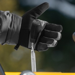 Denzel Перчатки универсальные, двойные, работа с сенсорным экраном, вязаная манжета, размер 10 68094