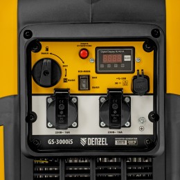 Denzel Генератор инверторный GS-3000iS, 3,0 кВт, 230 В, закрытый корпус, ручной старт 94716