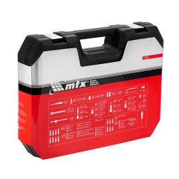 Matrix Набор инструментов, 1/2", 3/8", 1/4", пластиковый кейс 215 предметов 13589