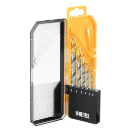 Denzel Набор сверл по металлу, 2-8мм, Р6М5-TiN, Golden Tip, 6 шт 723000