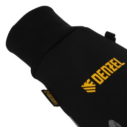 Denzel Перчатки универсальные, двойные, работа с сенсорным экраном, вязаная манжета, размер 10 68094