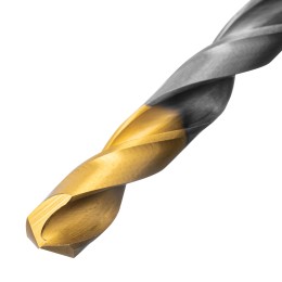 Denzel Набор сверл по металлу, 1-10 мм, Р6М5-TiN, Golden Tip, 10 шт 723001