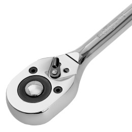 Сибртех Ключ-трещотка 1/2", 45 зубьев, с быстрым сбросом, CrV, хром 14004