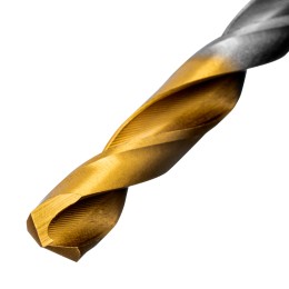 Denzel Набор сверл по металлу, 1,5-6,5мм, Р6М5-TiN, Golden Tip, 13 шт 723002