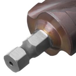 Denzel Сверло ступенчатое, 6-8-10-12-14-16-18-20-22-24-26-28-30мм, Р6М5К5, 6-гр. хвостовик 723614