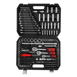 Matrix Набор инструментов, 1/2", 3/8", 1/4", пластиковый кейс 215 предметов 13589