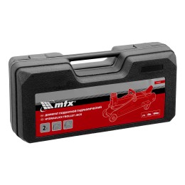 Matrix Домкрат гидравлический подкатной, 2 т, 135-320 мм, в пласт. кейсе  51083