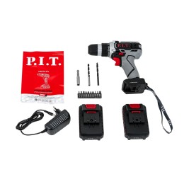 P.I.T. Дрель аккум. PSR18-D3 (20В, 30Нм, 2ск, 0-350/1350, БЗП 10мм, 2 акб 1,5Ач, ЗУ, кейс)