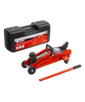 Matrix Домкрат гидравлический подкатной, 2 т, 135-320 мм, в пласт. кейсе  51083