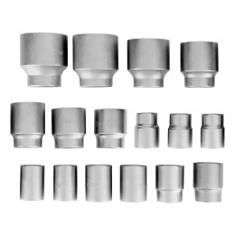 Matrix Набор торцевых головок 3/4", головки 19 х 50 мм, 20 предметов, в метал. боксе 13536