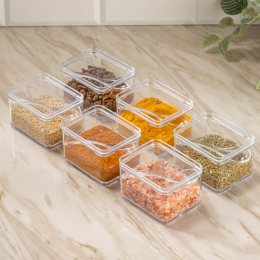 DD STYLE Набор для специй с крышкой и ложкой 6 шт 30304