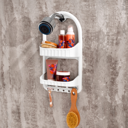 DD STYLE Полка для ванной ДВУХЯРУСНАЯ 09164