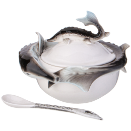 Lefard Икорница с ложечкой ОСЁТР 12,5*11 см, 58-270