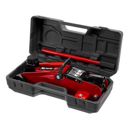 Matrix Домкрат гидравлический подкатной, 2 т, 135-320 мм, в пласт. кейсе  51083