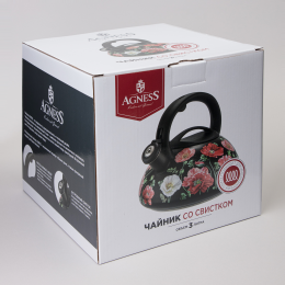 Lefard Чайник Agness БЕЛЫЕ МАКИ 3 л. 916-437