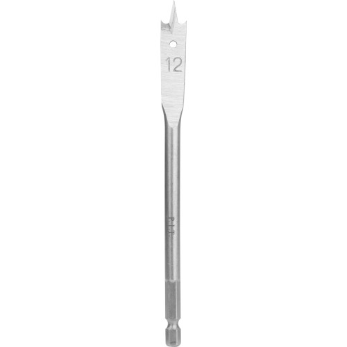 Сверло по дереву перовое P.I.T. Ø12x152мм, хвостовик HEX 1/4"/6,35мм (AWOD04-0012)