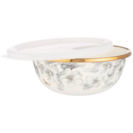 Lefard Набор Мисок Agness Эмалирован. С Пластик.крышками, Серия Яблоневый сад 6пр. 14/16/18см, 0,6/0,9/1,3л 950-527