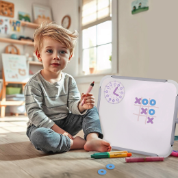 НИКА Доска знаний настольная двусторонняя НДЗ/С серый