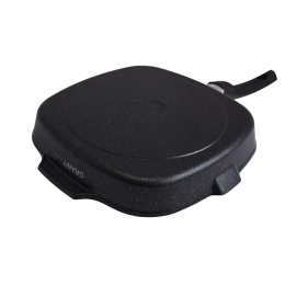 Кукмара Сковорода-гриль квадратная 28 x 28 см с ручкой, АП линия Granit ultra (Blue) сгкгг280а