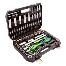 Сибртех Набор инструментов 108 предметов, CrV, 1/2", 1/4"  13511