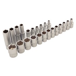 Сибртех Набор инструментов 56 предметов, CrV, 1/4" 13525