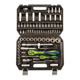 Сибртех Набор инструментов 94 предмета, CrV, 1/2", 1/4"  13509