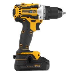 Denzel Дрель-шуруповерт аккумуляторная, бесщет. BLDL-18-02 Li-Ion, 18 В 26140