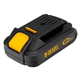 Denzel Дрель-шуруповерт аккумуляторная, бесщет. BLDL-18-02 Li-Ion, 18 В 26140