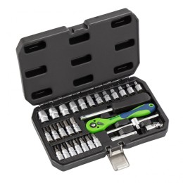 Сибртех Набор инструментов 29 предметов, CrV, 1/4" 13523