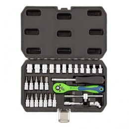 Сибртех Набор инструментов 29 предметов, CrV, 1/4" 13523