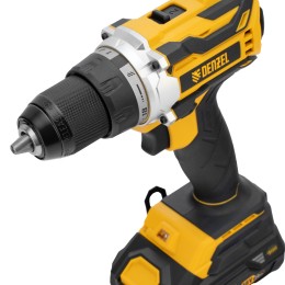 Denzel Дрель-шуруповерт аккумуляторная, бесщет. BLDL-18-02 Li-Ion, 18 В 26140