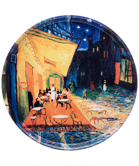 Lefard Поднос сервировочный Agness НОЧНАЯ ТЕРРАСА КАФЕ (В. ВАН ГОГ) 33*2,1 см. 898-033