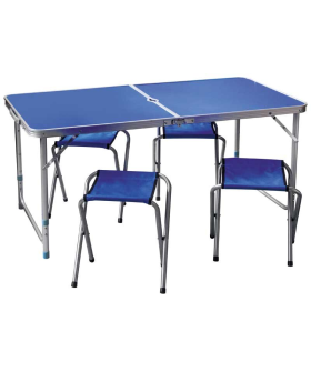 Mallony Комплект Пикник CHO-150-E (стол и 4 стула ) синий 992981-SK