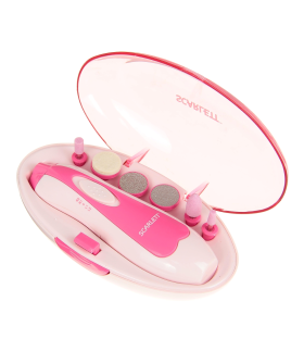 SCARLETT Аппарат для маникюра, 6 насадок, розовый, SC-954