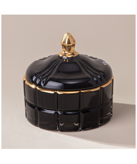 Lefard Свеча ароматическая LOVELY BLACK 10,5Х10,2Х10 см. 196-105
