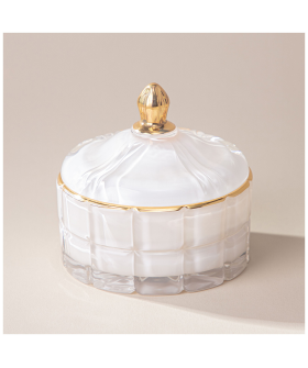 Lefard Свеча ароматическая LOVELY WHITE 10,5Х10,2Х10 см. 196-106