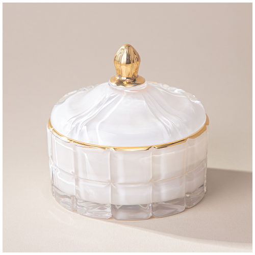 Свеча ароматическая LOVELY WHITE 10,5Х10,2Х10 см. 196-106