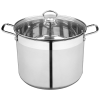 Кастрюля CULINARIA, объем 10,6 л, из нерж стали с крышкой из жаропрочного стекла 105802-SK