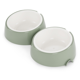 АЛЬТЕРНАТИВА Лего - миска с наклоном 0,3л для животных ЭФФИ ALTA ОЛИВКОВЫЙ М9045